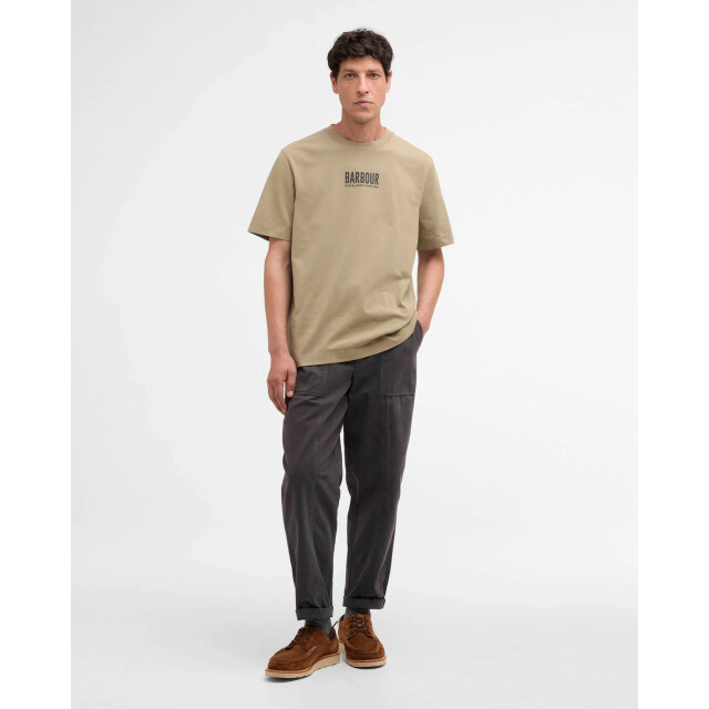 Barbour morden relaxed graphic t-shirt mts1552 ol37 grey olive 05011.368.0018 large