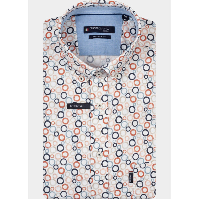 Giordano Overhemd korte mouw heren league short sleeve button do 616019/30 206877 large