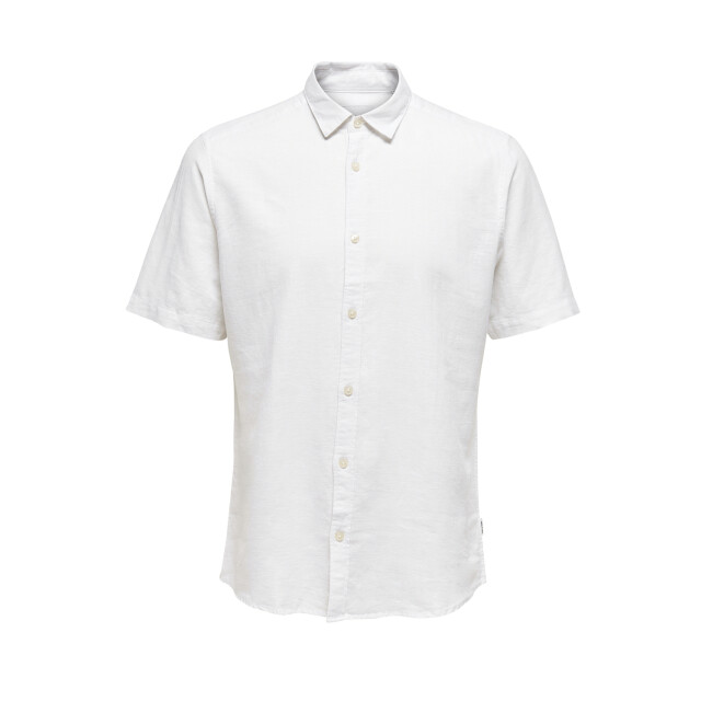 Only & Sons onscaiden life ss solid linen blend 22009885 white 05632.100.0054 large