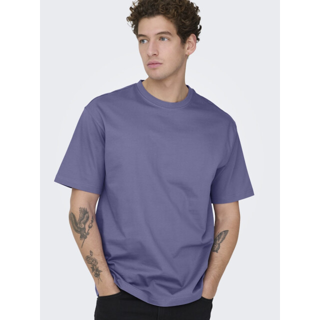 Only & Sons onsfred life rlx ss tee noos 22022532 twilight purple 05011.770.0036 large