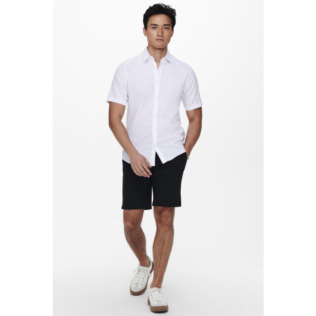 Only & Sons onscaiden life ss solid linen blend 22009885 white 05632.100.0054 large