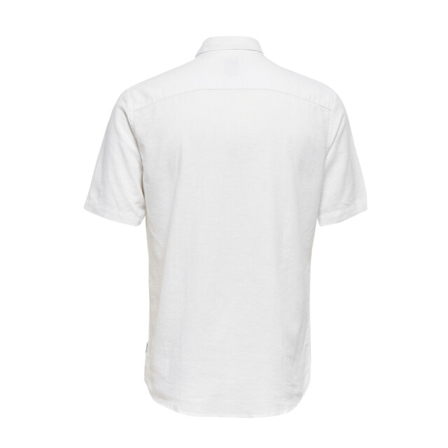 Only & Sons onscaiden life ss solid linen blend 22009885 white 05632.100.0054 large