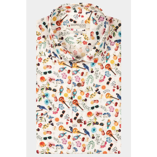 Giordano Casual hemd korte mouw lago short sleeve semi cutawa 516855/10 188717 large