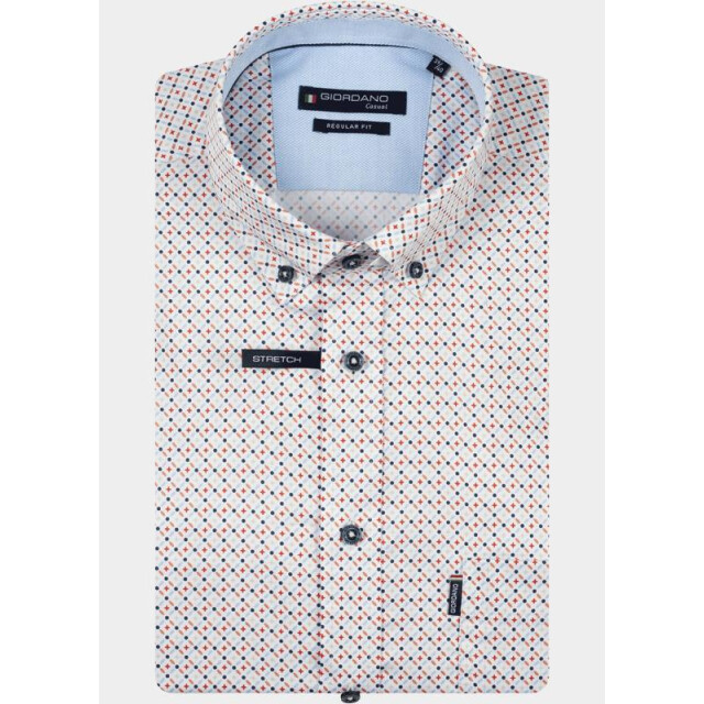 Giordano Overhemd korte mouw heren league short sleeve button do 616017/30 206871 large