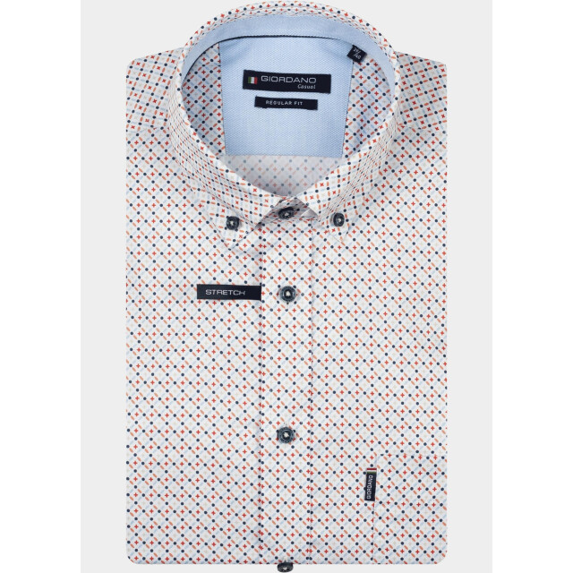 Giordano Overhemd korte mouw heren league short sleeve button do 616017/30 206871 large