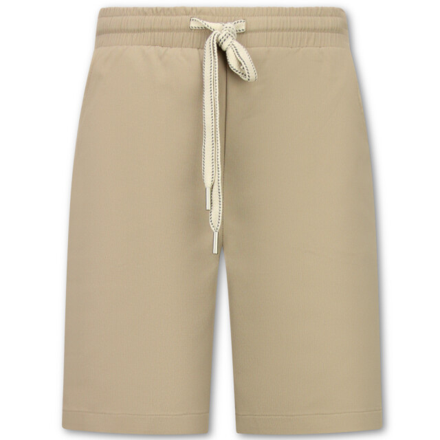 Enos Zomerset ribbed oversized polo shirt en korte broek SET: F-5827 large