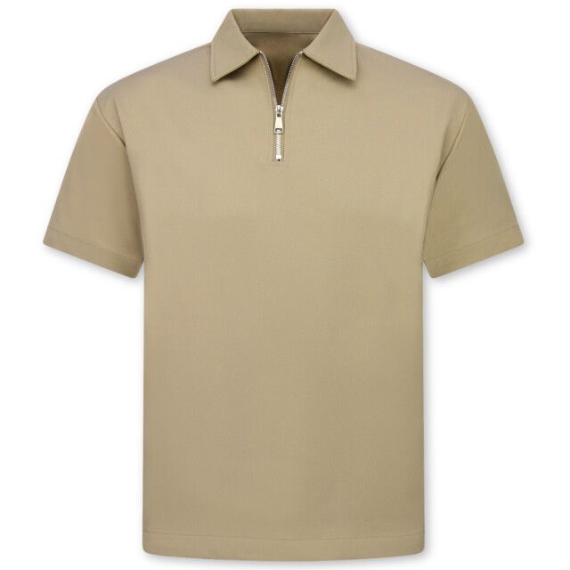 Enos Zomerset ribbed oversized polo shirt en korte broek SET: F-5827 large