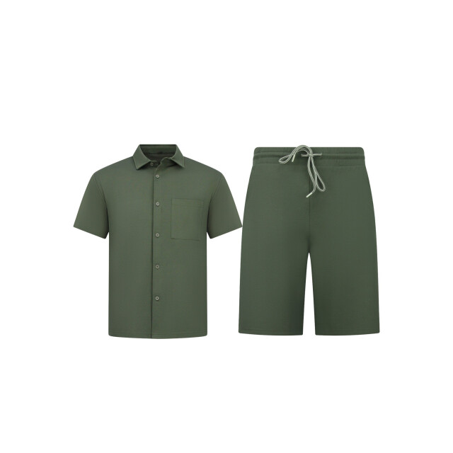 Enos Zomerset ribbed oversized shirt en korte broek SET: F-5830 large