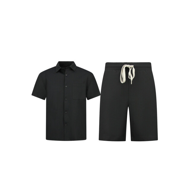 Enos Zomerset ribbed oversized shirt en korte broek SET: F-5830 large
