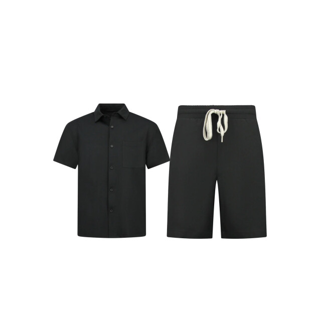 Enos Zomerset ribbed oversized shirt en korte broek SET: F-5830 large