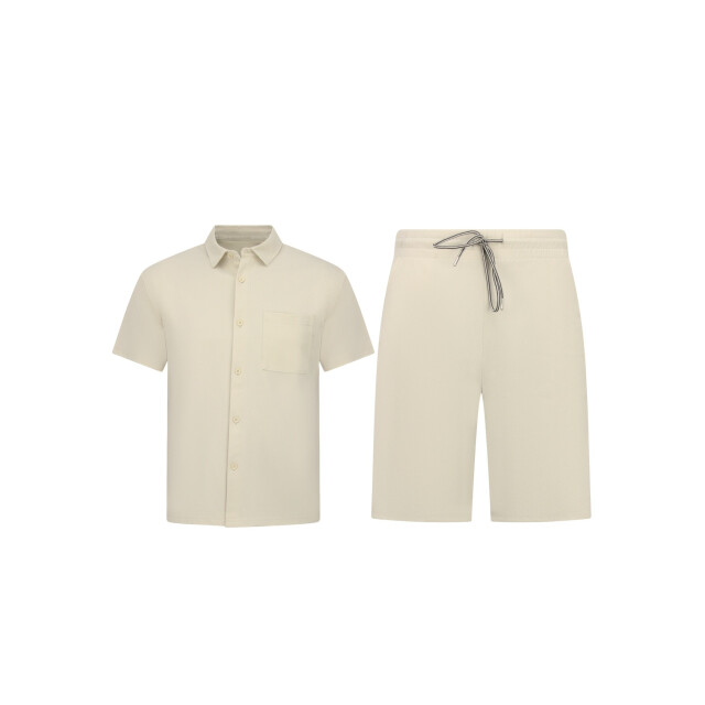 Enos Zomerset ribbed oversized shirt en korte broek SET: F-5830 large