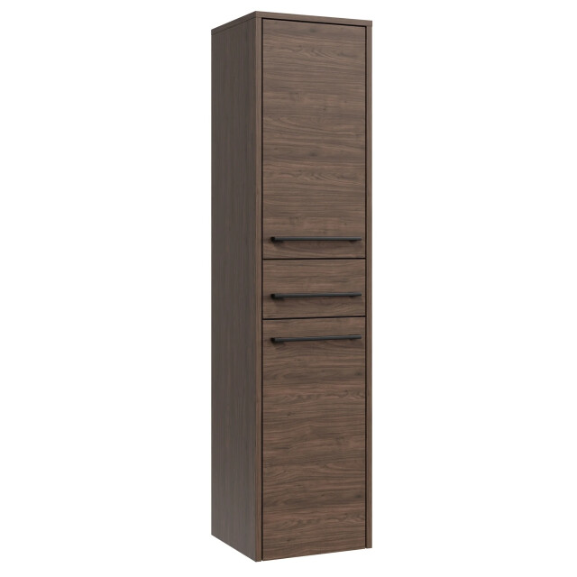 Badplaats Badkamerkast florence 30 x 35 x 130 cm – bruin – hangende 3659006 large