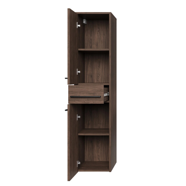 Badplaats Badkamerkast florence 30 x 35 x 130 cm – bruin – hangende 3659006 large
