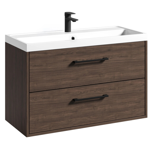 Badplaats Badkamermeubel florence 01 80 x 40 cm – bruin – hangend 3659001 large