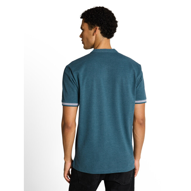 Tom Tailor Tweekleurig piqué poloshirt met opstaande kraag 1052141 large