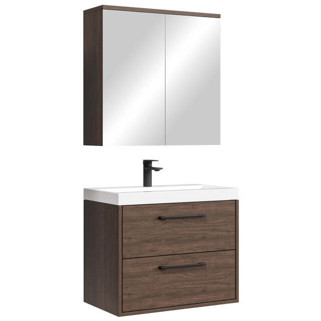 Badplaats Badkamermeubel set florence 01 60 cm – bruin – hangend 3662776 large