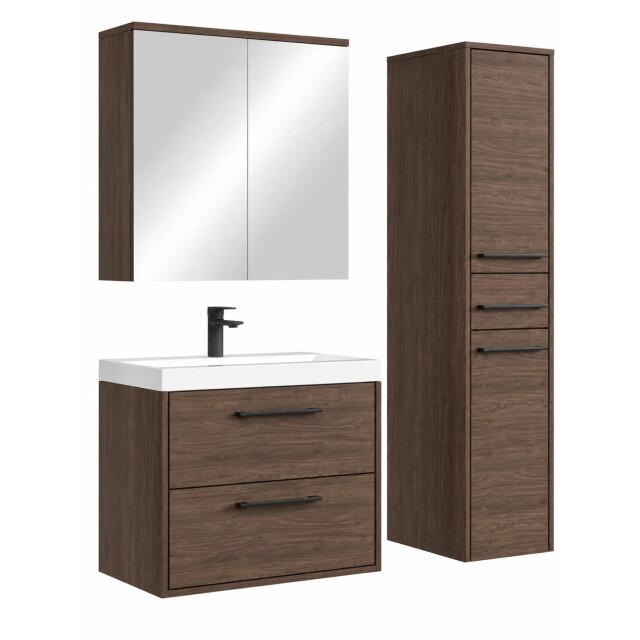 Badplaats Badkamermeubel set florence 60 cm – bruin – hangend badmeubel 3662775 large