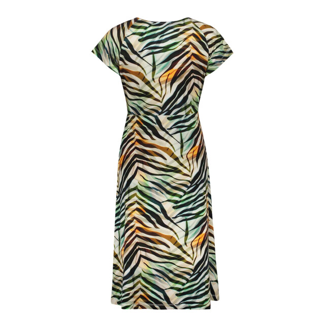 Geisha 67424-60 june 775 dress v-neck short jersey aop pr.03-26-2 brown/green 67424-60 JUNE 775 large