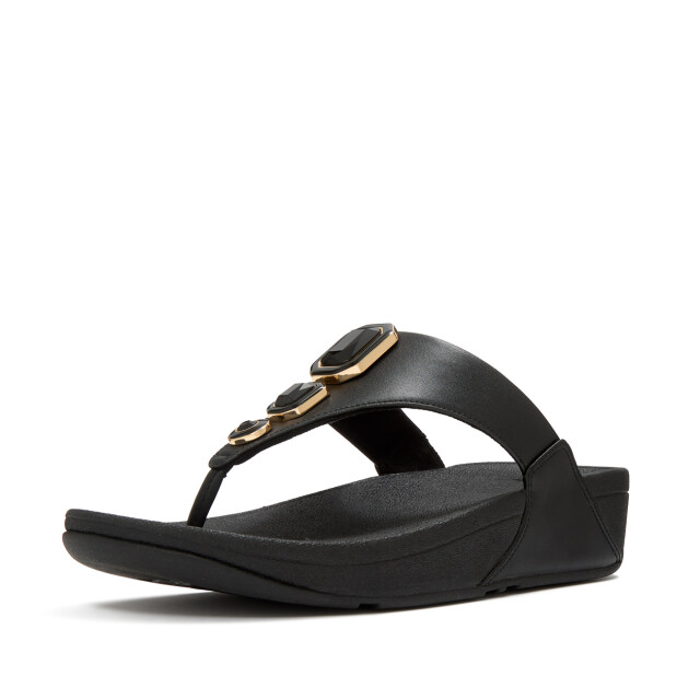 FitFlop Lulu bold crystals toe-post sandals AA0 large