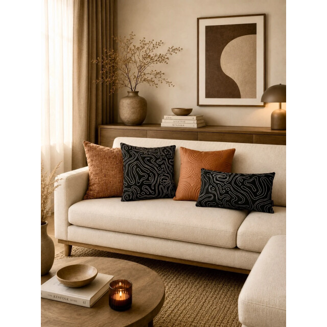 NOVÉE Sierkussen chenille flow | 30 x 50 cm | velvet/polyester 3662215 large