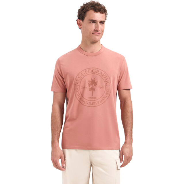 No Excess T-shirt crewneck graphic coral 32340420-094 large