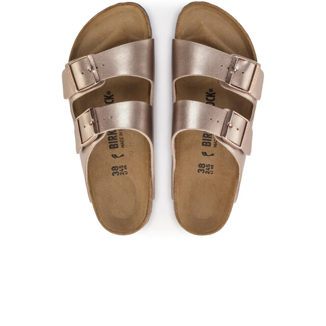 Birkenstock Arizona birko-flor koper smal voetbed dames slipper 1023960 large