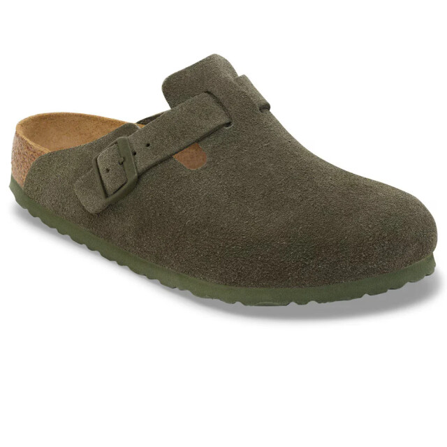 Birkenstock Boston suede smal voetbed groen unisex instapper 1024714 large