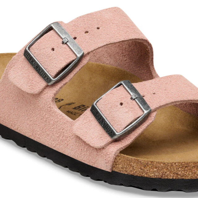 Birkenstock Arizona suède roze smal voetbed dames slipper 1031651 large