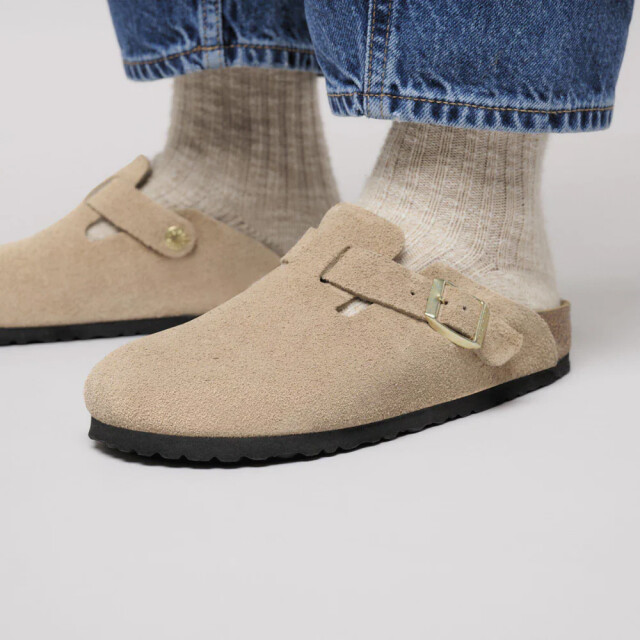 Birkenstock Boston suède smal voetbed unisex instapper 1030883 large