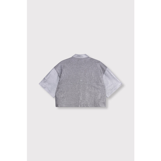 Alix The Label Foil cropped blouse foil cropped blouse large