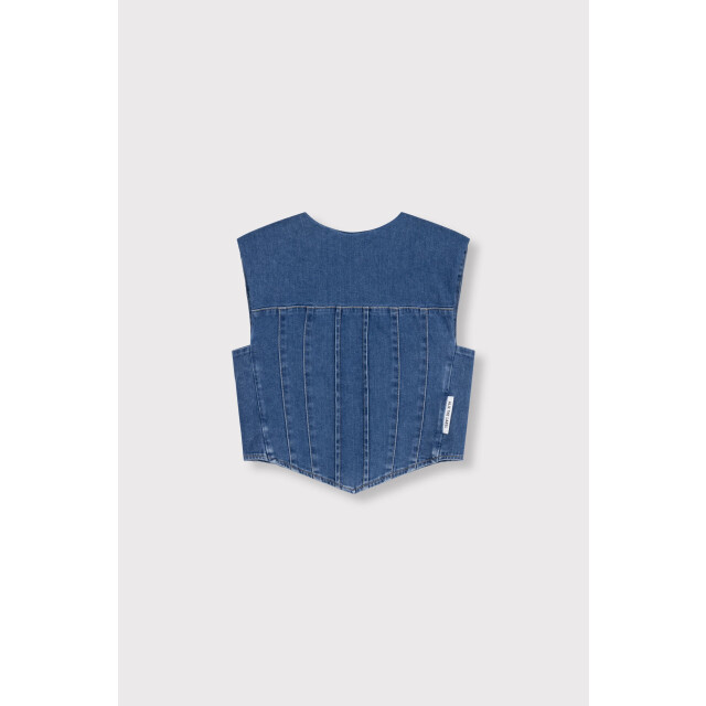 Alix The Label Denim corset top denim corset top large