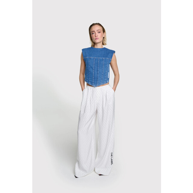Alix The Label Denim corset top denim corset top large
