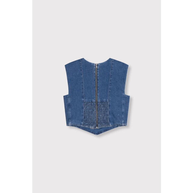 Alix The Label Denim corset top denim corset top large