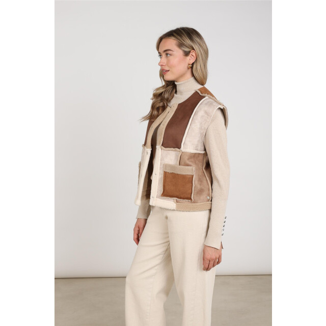 Nukus Nkf08030 386 helen gilet sand/toffee NKF08030 386 large