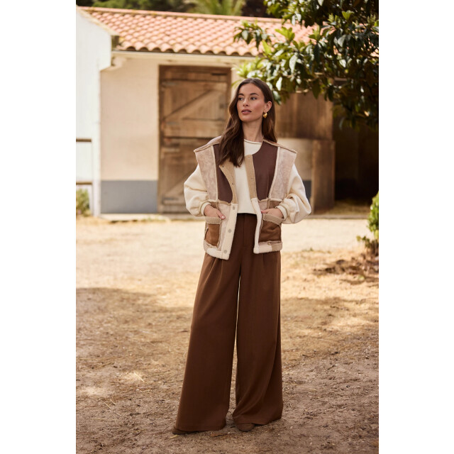 Nukus Nkf08030 386 helen gilet sand/toffee NKF08030 386 large