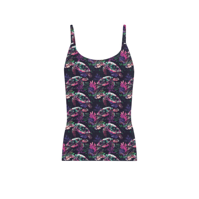 Muchachomalo Girls 1-pack singlet printed TURTLE1214-01J large