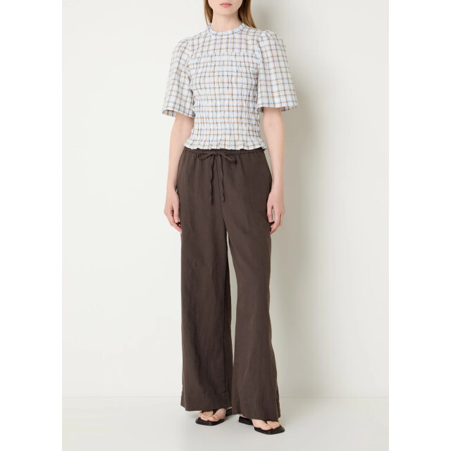 Neo Noir possini mega check blouse 169142 145 light blue 06613.210.0067 large