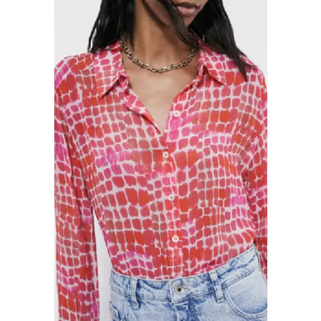 Patrizia Pepe Camicia/shirt rood 8C0871/A725 large