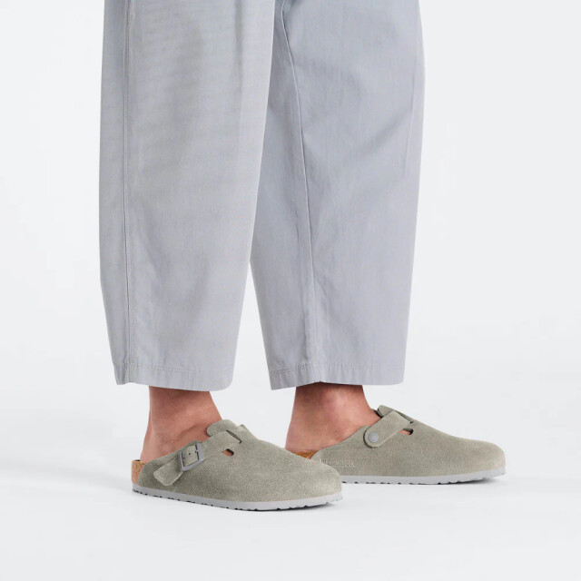 Birkenstock Boston suède smal voetbed unisex instapper 1027751 large