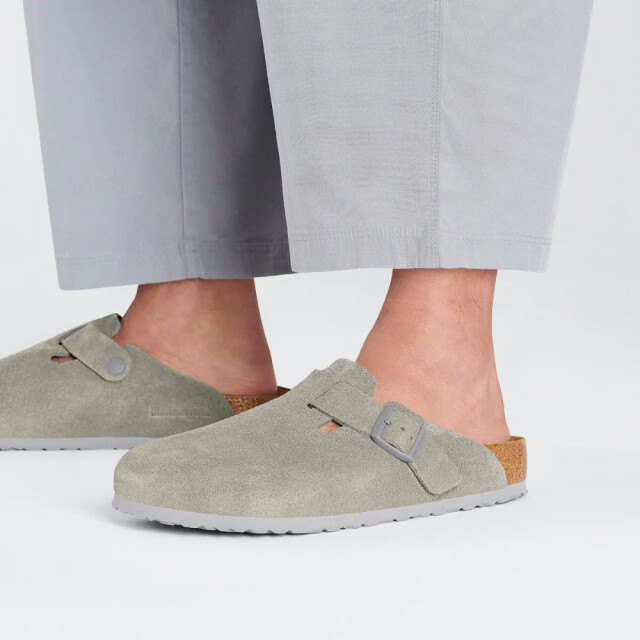 Birkenstock Boston suède smal voetbed unisex instapper 1027751 large