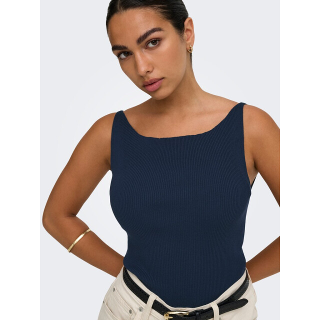 Jacqueline de Yong Jdynanna sl boat neck top knt navy 4349.37.0018 large