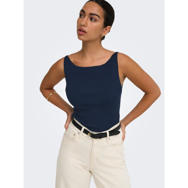 Jacqueline de Yong Jdynanna sl boat neck top knt navy 4349.37.0018 large