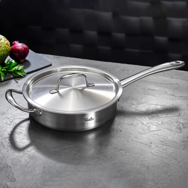 Fissler M5 pro-ply rvs hapjespan/braadpan 24cm 5-ply 071-750-24-000/ large