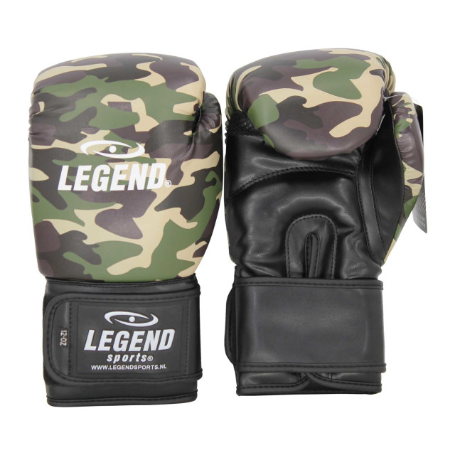 Legend Sports Powerfit & protect bokshandschoenen heren/dames camo army pu TBG04CG08 large