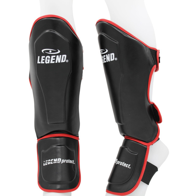 Legend Sports Kickboks scheenbeschermers legend best heren/dames zwart- pu TSG01RDM large