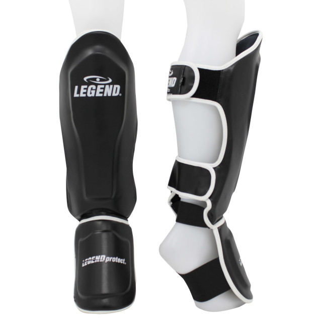 Legend Sports Kickboks scheenbeschermers legend best heren/dames zwart-wit pu TSG01WZM large