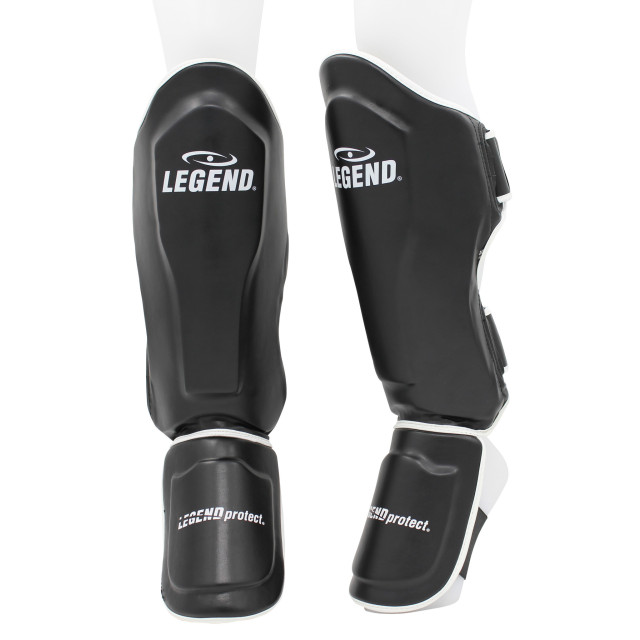 Legend Sports Kickboks scheenbeschermers legend best heren/dames zwart-wit pu TSG01WZM large