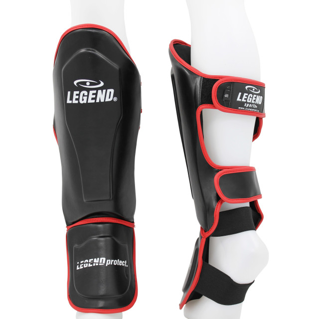 Legend Sports Kickboks scheenbeschermers legend best heren/dames zwart- pu TSG01RDM large