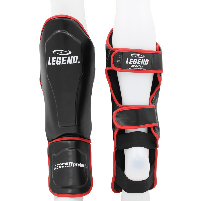 Legend Sports Kickboks scheenbeschermers legend best heren/dames zwart- pu TSG01RDM large