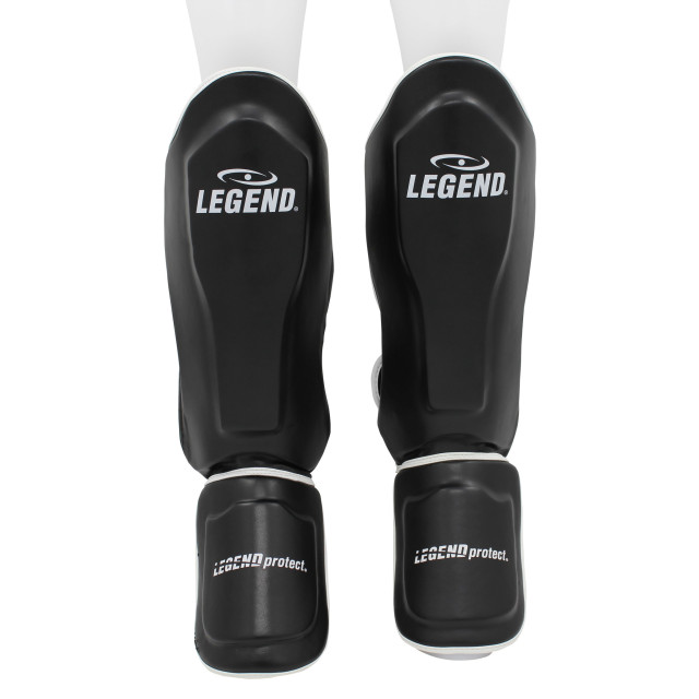 Legend Sports Kickboks scheenbeschermers legend best heren/dames zwart-wit pu TSG01WZM large